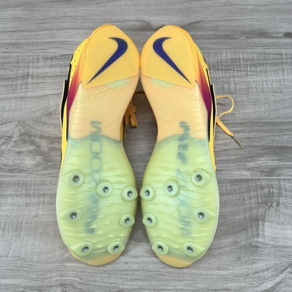 NEW Nike Air Zoom LJ Elite Long Jump Yellow Track Shoes nby FZ9326-800 Men's 10